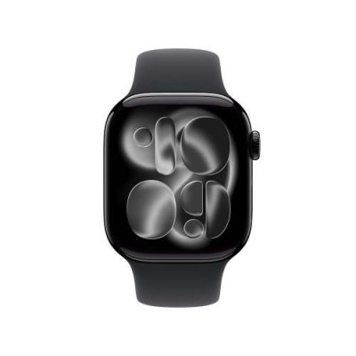 Apple WATCH SERIES 11 GPS 42MM JET BLACK ALUMINIUM CASE WITH BLACK SPORT BAND S M