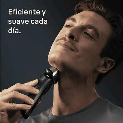 Afeitadora - Braun Afeitadora eléctrica Series 8 8663CC, SensoAdapt, 60 min autonomía, Centro SmartCare, Afeitado en seco y en mojado, Gris