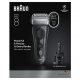 Afeitadora - Braun Afeitadora eléctrica Series 8 8663CC, SensoAdapt, 60 min autonomía, Centro SmartCare, Afeitado en seco y en mojado, Gris