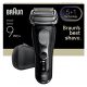 Afeitadora - Braun Afeitadora eléctrica Series 9 PRO+ 9600s, Pro SensoAdapt, 60 minutos autonomía, Afeitado en seco y en mojado, Negro
