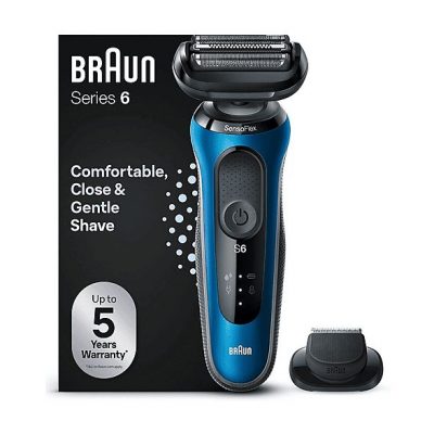 Afeitadora - BRAUN BRAUN Series 6 61-B1200s / Afeitadora inalámbrica, 1min, Azul