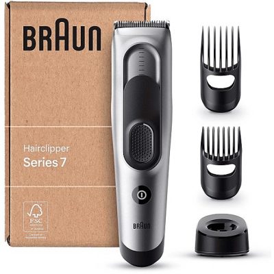 Afeitadora - BRAUN HC7390, 7 h, Negro