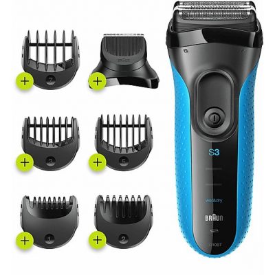 Afeitadora - BRAUN S3010BT, 45 min, Sistema de corte de triple acción., Negro