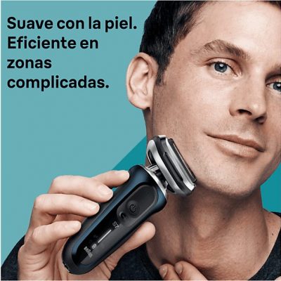 Afeitadora - Braun Series 7 71-B1200S, Afeitadora eléctrica de barba, Wet & Dry, Accesorio para corte de pelo, Azul