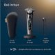 Afeitadora eléctrica - Philips i9000 X9002/10, SkinIQ IA, Levanta y Corta Triple Acción, Cabezal 360°, Uso Seco y Mojado, 50 min, Hydro SkinGlide