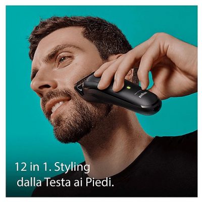 Afeitadora multifunción - BRAUN MGK7460;BRAUN, BarbaCuerpoOídoCabezalBigoteNariz accesorios, Negro