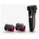 Afeitadora - PANASONIC ES-LL41-K503, 50 min, Sensor de afeitadoSistema de corte de 3 láminasCuchillas afiladas a 30ºWet&Dry, Negro