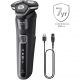 Afeitadora - PHILIPS S5898/79, 60 min, carga rápida, recortador de precisión, lavable, afeitado en seco, afeitado en húmedo, Cromo