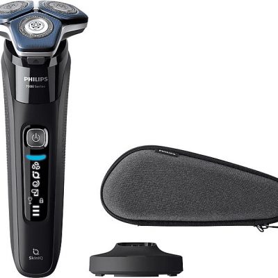 Afeitadora - PHILIPS S7886_35, 60 min, carga rápida, recortador de precisión, lavable, afeitado en seco, afeitado en húmedo, Negro