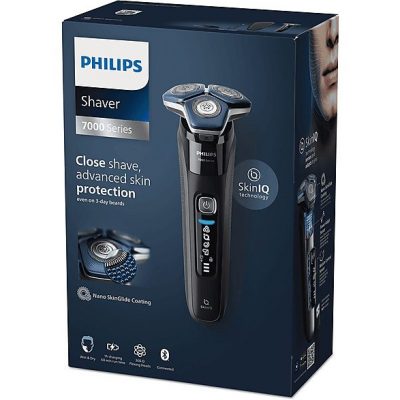 Afeitadora - PHILIPS S7886_35, 60 min, carga rápida, recortador de precisión, lavable, afeitado en seco, afeitado en húmedo, Negro