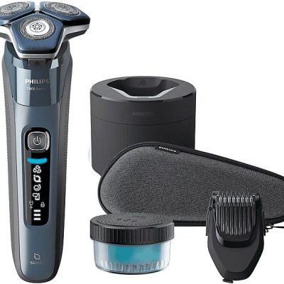 Afeitadora - PHILIPS SHAVER Series 7000 S7882/54, 60 Min., Cortador de relieves, Negro, Azul