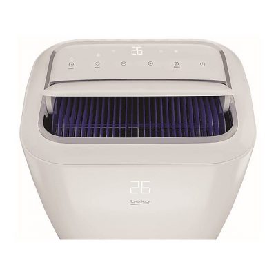 Aire acondicionado portátil - BEKO BPN112C, 3000 fg/h, 3 velocidades, 380 m³, 65 dB(A), Blanco