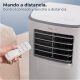 Aire acondicionado portátil - CECOTEC ForceClima 7400 Soundless Touch, 7000 fg/h, 2 velocidades, 15 m², 65 dB(A), Multicolor