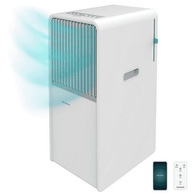 Aire acondicionado portátil - CECOTEC ForceClima 7550 Style Connected, 7000 fg/h, 2 velocidades, 20 m², 65 dB(A), Multicolor