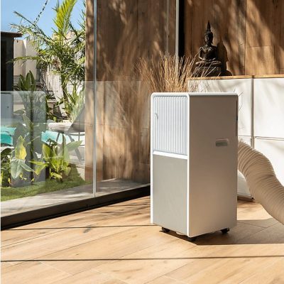 Aire acondicionado portátil - CECOTEC ForceClima 9450 Style Heating, 9000 fg/h, 2 velocidades, 25 m², 65 dB(A), blanco