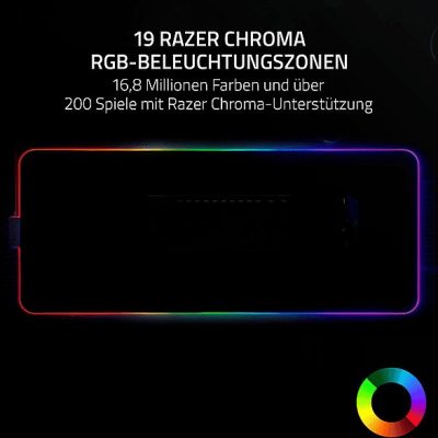 Alfombrilla gaming  - Strider Chroma RAZER, Poliéster, Negro