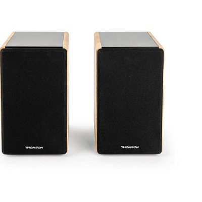 Altavoces de estantería - THOMSON WS902DUO, 150 W, Bluetooth, Madera / Negro