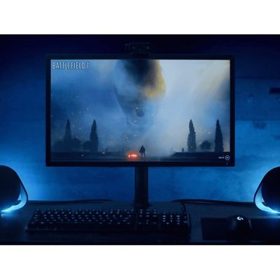 Altavoces gaming - Logitech G560, Bluetooth, RGB Lightsync, Sistema de altavoces 2.1, 240V, Control de graves, Personalizable, Negro
