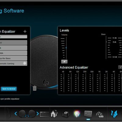Altavoces gaming - Logitech G560, Bluetooth, RGB Lightsync, Sistema de altavoces 2.1, 240V, Control de graves, Personalizable, Negro