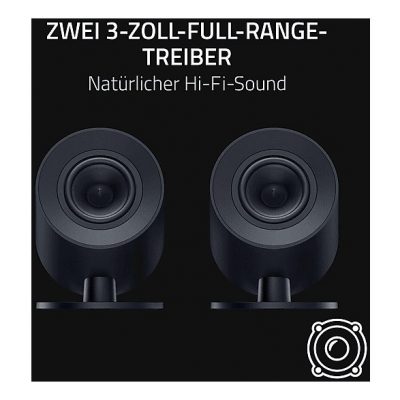 Altavoces para PC - RAZER Nommo V2 X, 20 W, 2.0 canales, Bluetooth, Negro
