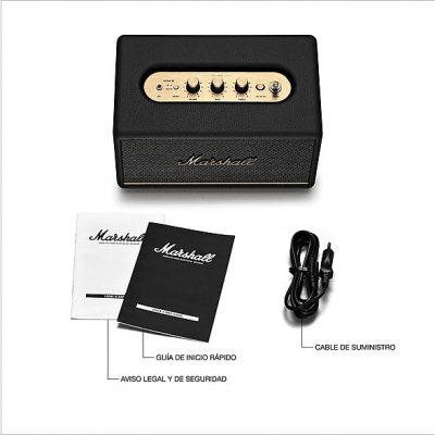 Altavoz bluetooth - Marshall Acton III, 30 W, Bluetooth 5.2, Negro