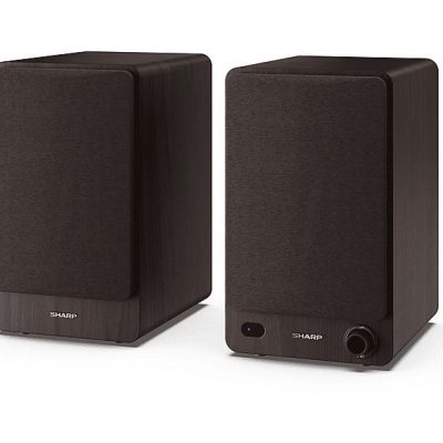 Altavoz de estantería - SHARP CP-SS30, 60 W, 2.0 canales, Bluetooth, Marrón