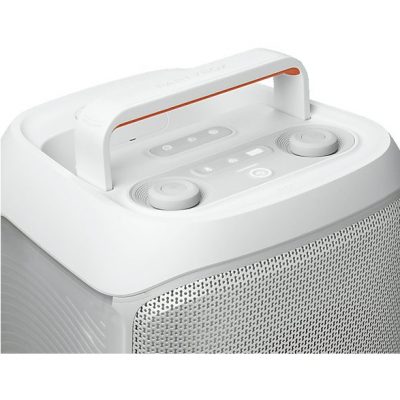 Altavoz de gran potencia - JBL PartyBox Club 120, Portátil para fiestas, Asa plegable, Bluetooth, Resistente salpicaduras, Autonomía 12h, 160W, Blanco