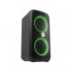 Altavoz de gran potencia - PEAQ PPS 200-RW, 80W, Modo Karaoke, 8h Autonomía, Edición Robbie Williams, Bass Booster, Efectos de Iluminación, Negro