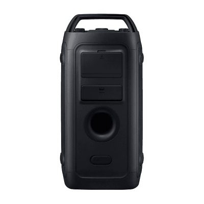 Altavoz de gran potencia - Samsung MX-ST40F/ZF, Portátil para fiestas, Asa de transporte y ruedas, Iluminación personalizable, Aut 12h, 160 W, Negro
