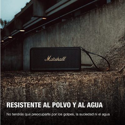 Altavoz inalámbrico - Marshall Middleton II, Bluetooth, 30 h Autonomía, Micrófono integrado, IP67, Black and Brass