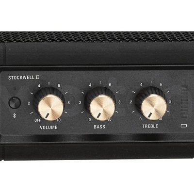 Altavoz inalámbrico - Marshall Stockwell II, 20W, Bluetooth, Autonomía de 20h, IPX4, Negro