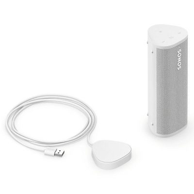 Altavoz inalámbrico - Sonos Roam 2, 15 W, Inalámbrico, 10 h de Autonomía, IP67, Control por voz, Botones táctiles, Blanco