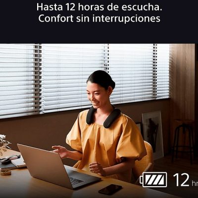 Altavoz inalámbrico - Sony BRAVIA Theatre U, Altavoz de cuello, Dolby Atmos, Bluetooth, 360 Spatial Sound, Multidispositivo, Neckband, HTAN7