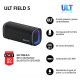 Altavoz inalámbrico - Sony ULT FIELD 5 (SRSULT50B), Bluetooth portátil, ULT POWER SOUND, 25 h, IP67, Resistente al agua, Correa, Con luces, Negro