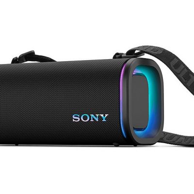 Altavoz inalámbrico - Sony ULT FIELD 5 (SRSULT50B), Bluetooth portátil, ULT POWER SOUND, 25 h, IP67, Resistente al agua, Correa, Con luces, Negro