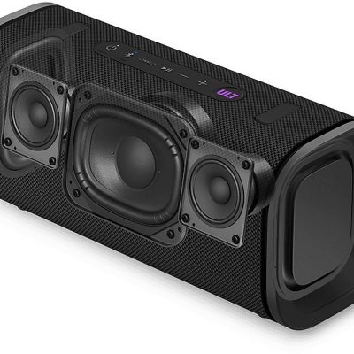 Altavoz inalámbrico - Sony ULT FIELD 5 (SRSULT50B), Bluetooth portátil, ULT POWER SOUND, 25 h, IP67, Resistente al agua, Correa, Con luces, Negro