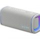 Altavoz inalámbrico - Sony ULT FIELD 5 (SRSULT50W), Bluetooth portátil, ULT POWER SOUND, 25 h, IP67, Resistente al agua, Correa, Con luces, Blanco