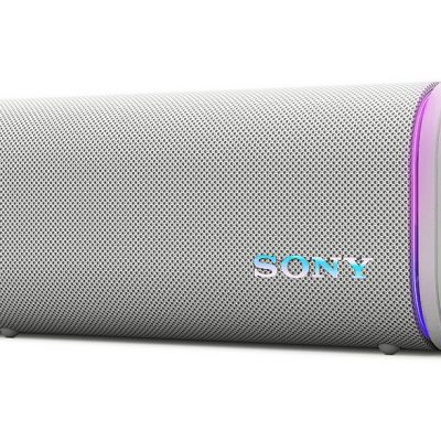 Altavoz inalámbrico - Sony ULT FIELD 5 (SRSULT50W), Bluetooth portátil, ULT POWER SOUND, 25 h, IP67, Resistente al agua, Correa, Con luces, Blanco