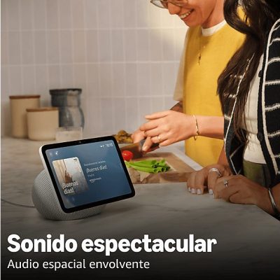 Altavoz inteligente - Amazon Echo Show 8, Pantalla Táctil HD 8,7", Cámara de 13MP, Audio Espacial, Glacier White