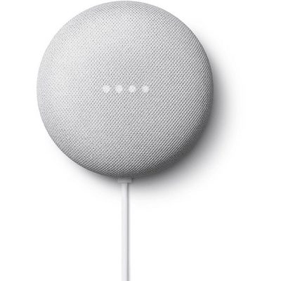 Altavoz inteligente - GOOGLE Nest Mini, Bluetooth, Google Assistant, Gris claro