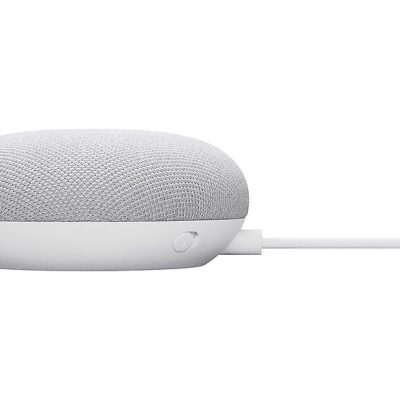 Altavoz inteligente - GOOGLE Nest Mini, Bluetooth, Google Assistant, Gris claro
