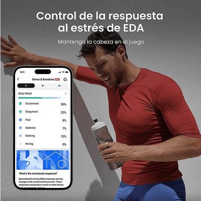 Anillo inteligente - Amazfit Helio Ring, 20.5 mAh, Talla 12, 10 ATM, 4 días Autonomía, Titanio