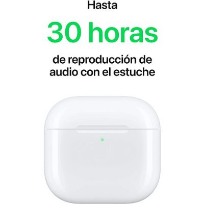 Apple AirPods 4 con Cancelación Activa de Ruido (2024 4ª gen), Inalámbricos, Bluetooth®, Estuche de carga USB-C con altavoz, Chip H2, Siri, Blanco