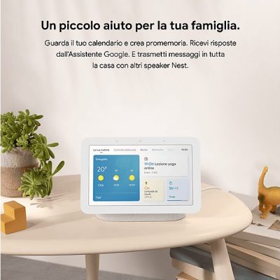 Asistente inteligente - GOOGLE Nest Hub, Bluetooth, Google Assistant, Tiza