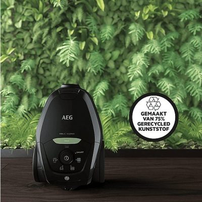Aspirador con bolsa - AEG 900 258 509, 500 W, Depósito 3,5 l, Negro