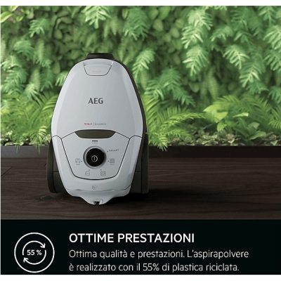 Aspirador con bolsa - AEG 900258506, 600 W, Depósito 3,5 l, Gris