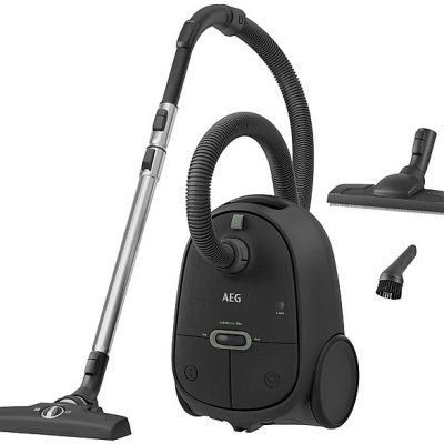 Aspirador con bolsa - AEG AB61C2OKO, 750 W, Potencia de succión 232 W, Depósito 3,5 l, Gris