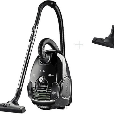 Aspirador con bolsa - AEG AKLBB915320522, 650 W, Depósito 3,5 l, Inox