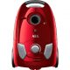 Aspirador con bolsa - AEG VX4-1-WR-A, 750 W, Depósito 3 l, Negro, Rojo