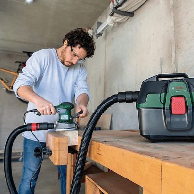 Aspirador con bolsa - BOSCH AdvancedVac 18V-8, 45 W, Depósito 8 l, Negro
